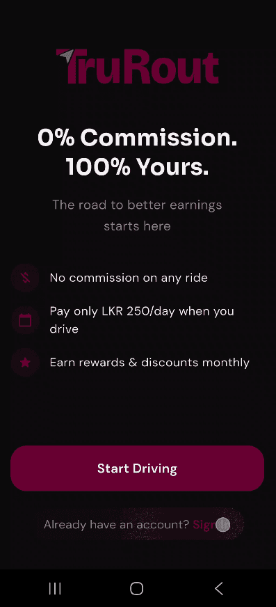 TruRout driver app